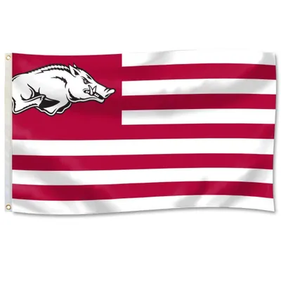  Razorbacks | Arkansas 3 ' X 5 ' Americana Stripes House Flag | Alumni Hall