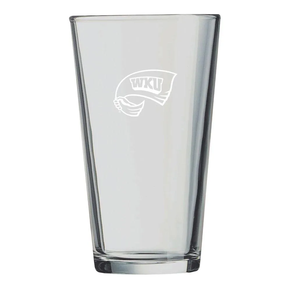  Wku | Western Kentucky 16oz Glass | Alumni Hall