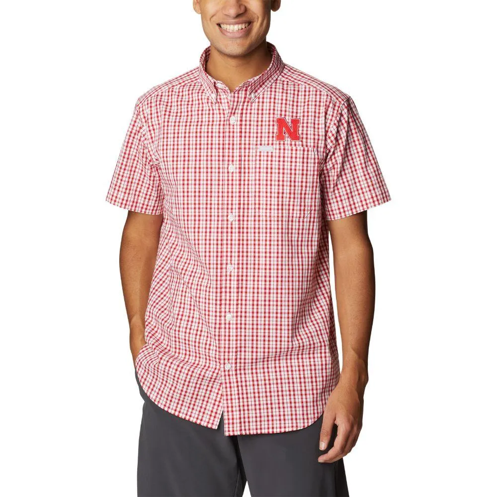 Columbia Men's Columbia PFG Scarlet Nebraska Huskers Terminal