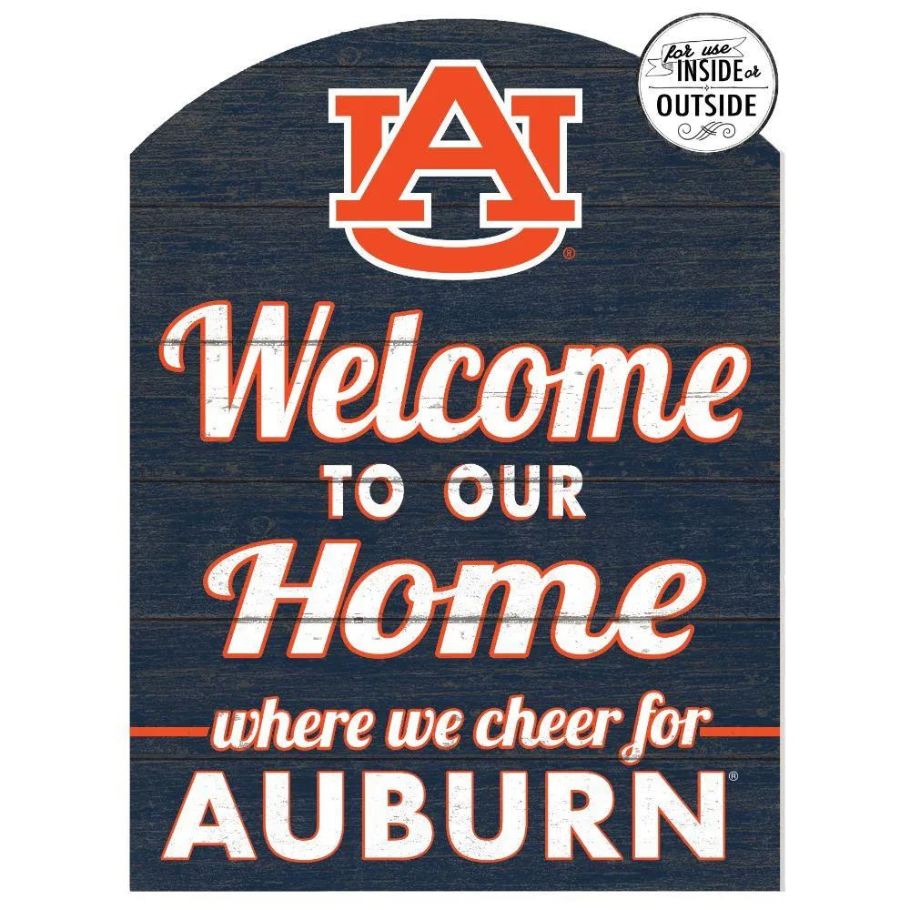  Aub | Auburn 16 X 22  Welcome To Our Home Sign | Alumni Hall