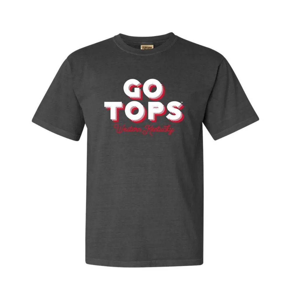 Wku | Western Kentucky Summit Drop Shadow Go Tops Comfort Colors Short Sleeve Teee Alumni Hall