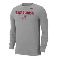 Bama | Alabama Nike Tuscaloosa Dri- Fit Cotton Tee Alumni Hall