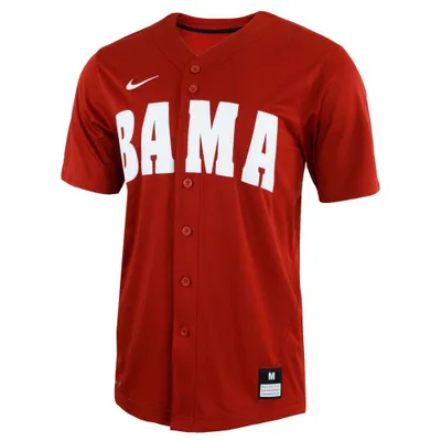 Bama | Alabama Nike Replica Crimson Baseball Jersey Alumni Hall