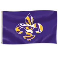 LSU Embroidered 3' x 5' Fleur House Flag