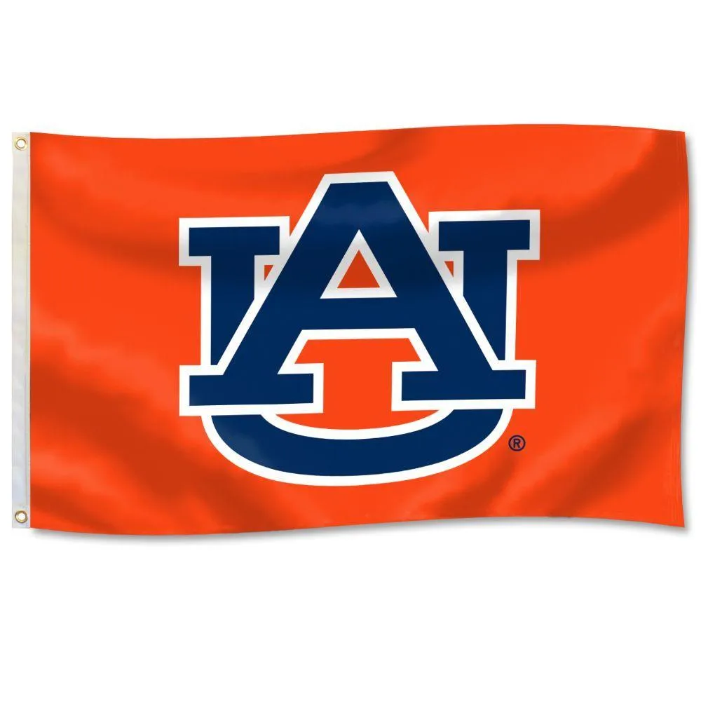 Aub | Auburn Applique 3 ' X 5 ' Au Logo House Flag | Alumni Hall