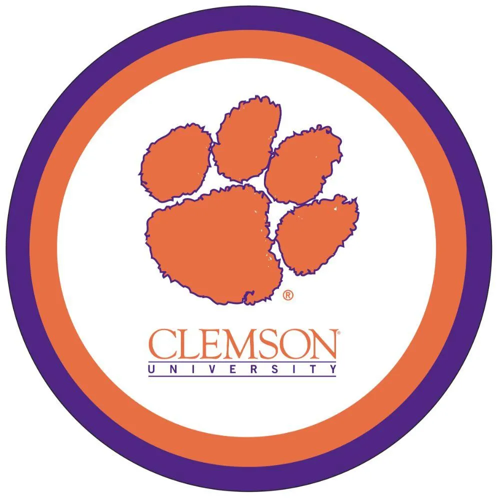  Clemson | Clemson 7  Paper Plate | Alumni Hall