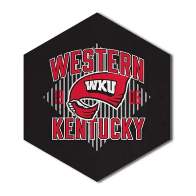  Wku | Western Kentucky Hexagon Magnet | Alumni Hall