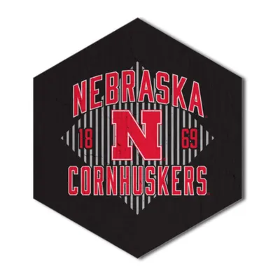  Huskers | Nebraska Hexagon Magnet | Alumni Hall