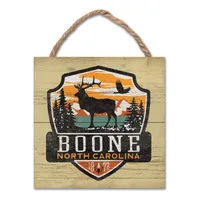  Ahs | Boone 7 ' Wood Plank Flint Badge Sign | Alumni Hall