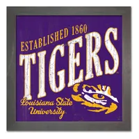  Lsu | Lsu 12  Higher Level Wood Frame Art | Alumni Hall