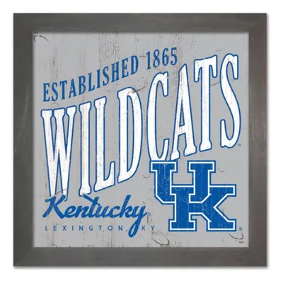  Cats | Kentucky 12  Higher Level Wood Frame Art | Alumni Hall