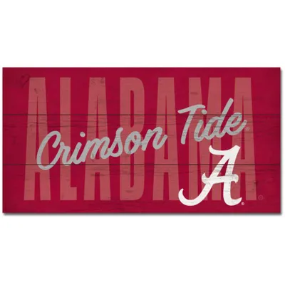  Bama | Alabama 11  X 20  Weathered Mechanic Plank Sign | Alumni Hall