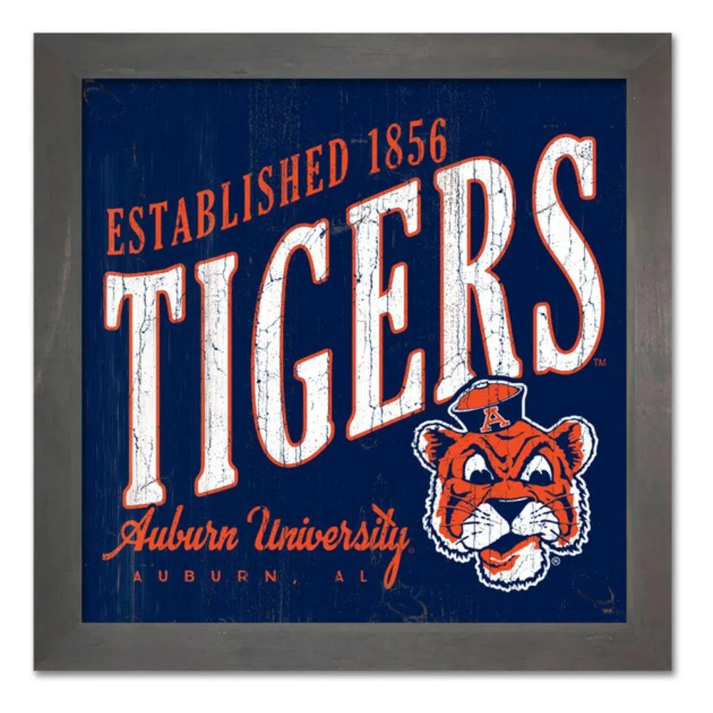  Aub | Auburn 12  Higher Level Wood Frame Art | Alumni Hall