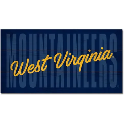  Wvu | West Virginia 11  X 20  Weathered Mechanic Plank Sign | Alumni Hall