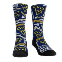 Wvu | West Virginia Logo Sketch Crew Sock Alumni Hall