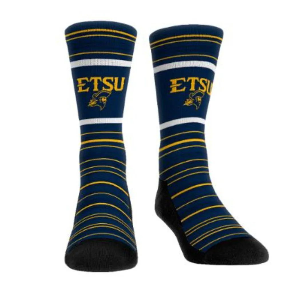  Bucs | Etsu Classic Lines Crew Sock | Alumni Hall