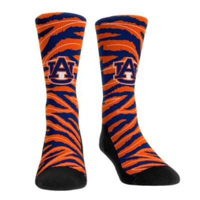 Auburn Tiger Stripe Crew Sock