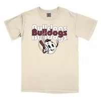 Bulldogs | Mississippi State Vintage Baseball Cartoon Short Sleeve Tee Alumni Hall