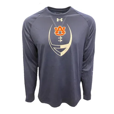 Aub | Auburn Under Armour Sideline Tech Long Sleeve Tee Alumni Hall