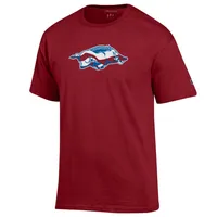 Hogs | Arkansas Champion Flag Fill Americana Logo Tee Alumni Hall