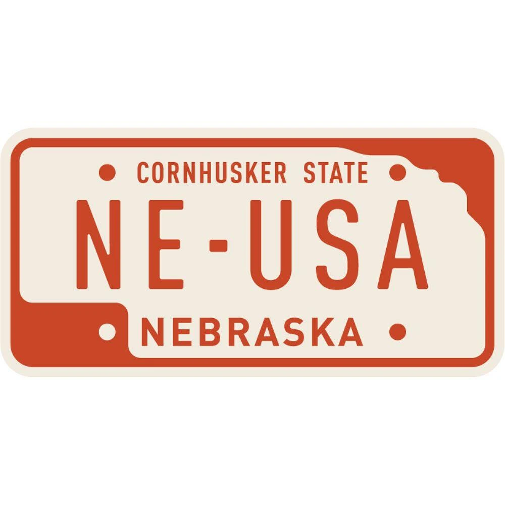 Heartlandia Nebraska License Magnet