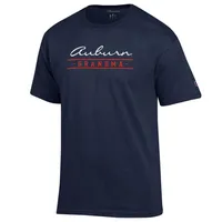 Aub | Auburn Champion Script Bar Grandma Short Sleeve Tee Alumni Hall