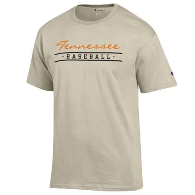 Vols | Tennessee Champion Script Bar Baseball Short Sleeve Tee Alumni Hall