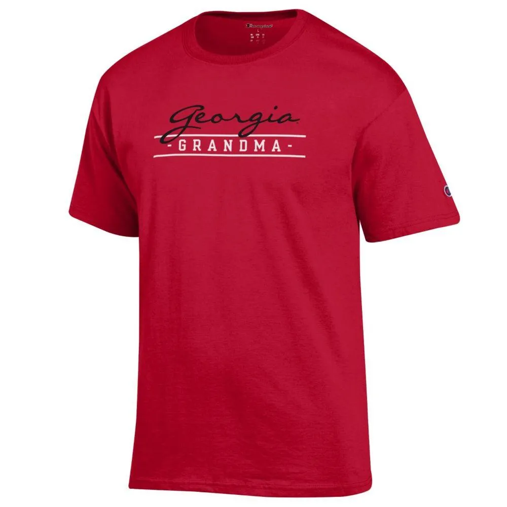 Dawgs | Georgia Champion Script Bar Grandma Short Sleeve Tee Alumni Hall