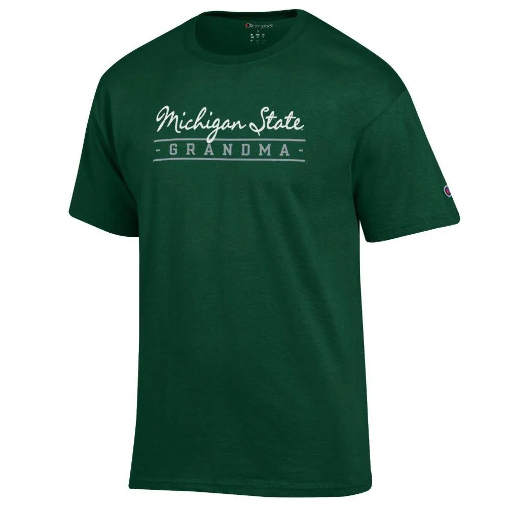 Spartans | Michigan State Champion Script Bar Grandma Short Sleeve Tee Alumni Hall