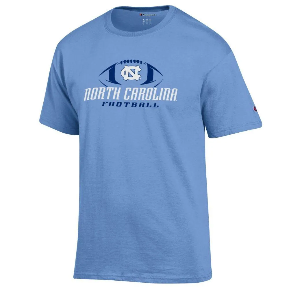 Unc | Champion Football With Logo Short Sleeve Tee Alumni Hall