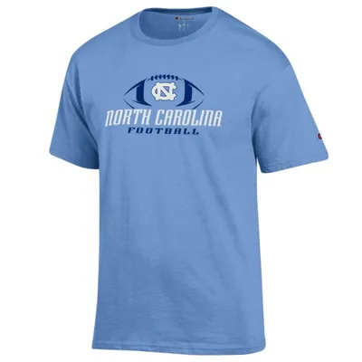 Unc | Champion Football With Logo Short Sleeve Tee Alumni Hall