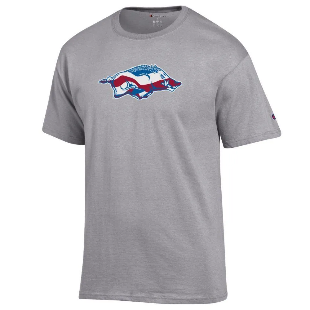 Arkansas Champion Running Americana Hog Short Sleeve Tee