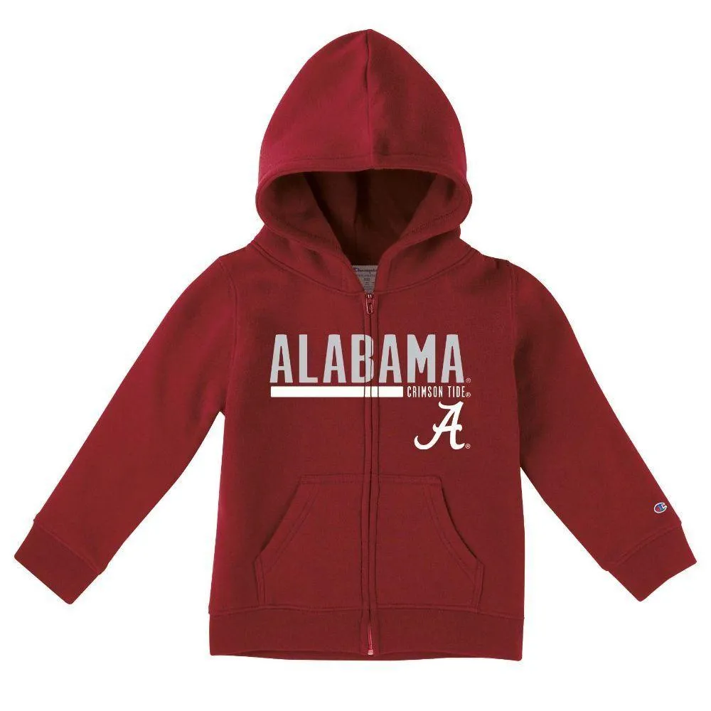 Bama | Alabama Champion Toddler Full Zip Fleece Hoodie Alumni Hall