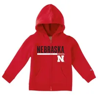 Huskers | Nebraska Champion Infant Full Zip Fleece Hoodie Alumni Hall