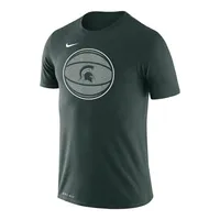 Spartans | Michigan State Nike Drifit Legend Basketball Logo Short Sleeve Tee Alumni Hall