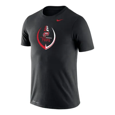 Wku | Western Kentucky Nike Drifit Football Element With Logo Short Sleeve Tee Alumni Hall