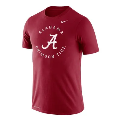 Bama | Alabama Nike Drifit Circle Logo Short Sleeve Tee Alumni Hall