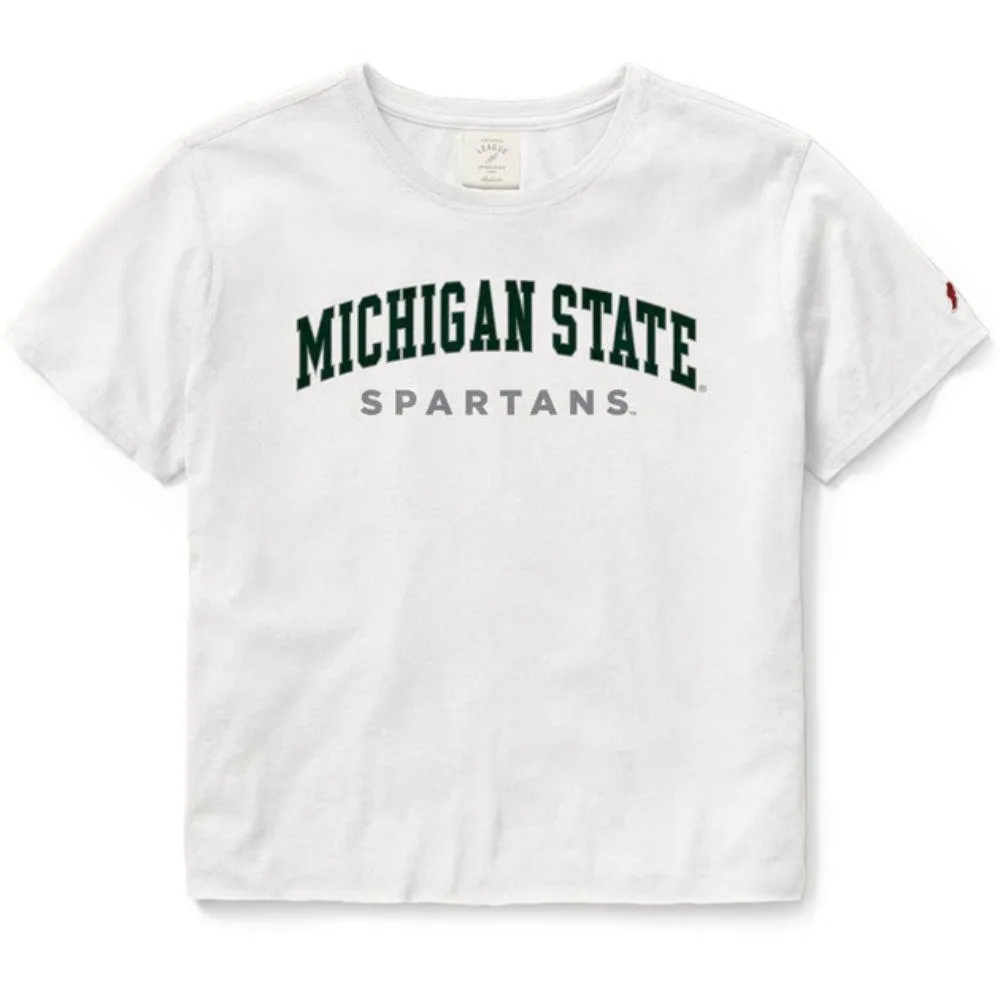 Spartans | Michigan State League Clothesline Cropped Tee Alumni Hall