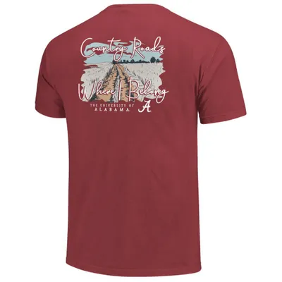 Bama | Alabama Country Roads Scene Short Sleeve Comfort Colors Tee Alumni Hall