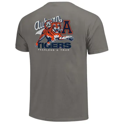 Aub | Auburn Vintage Mark Script Short Sleeve Comfort Colors Tee Alumni Hall