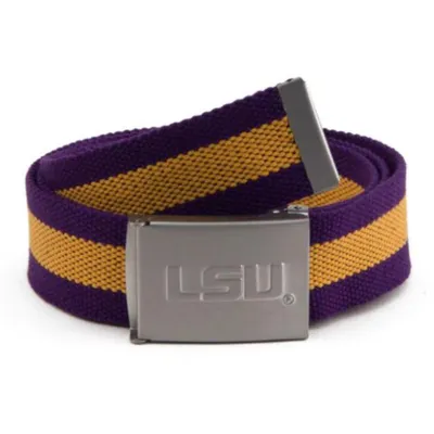  Lsu | Lsu Eagles Wings Fabric Belt | Alumni Hall