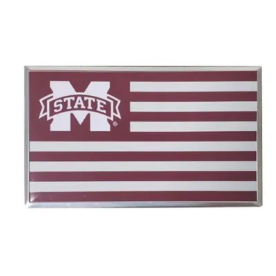  Bulldogs | Mississippi State Embossed State Flag Emblem | Alumni Hall