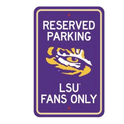  Lsu | Lsu 18  X 11.5  Reserved Parking Sign | Alumni Hall