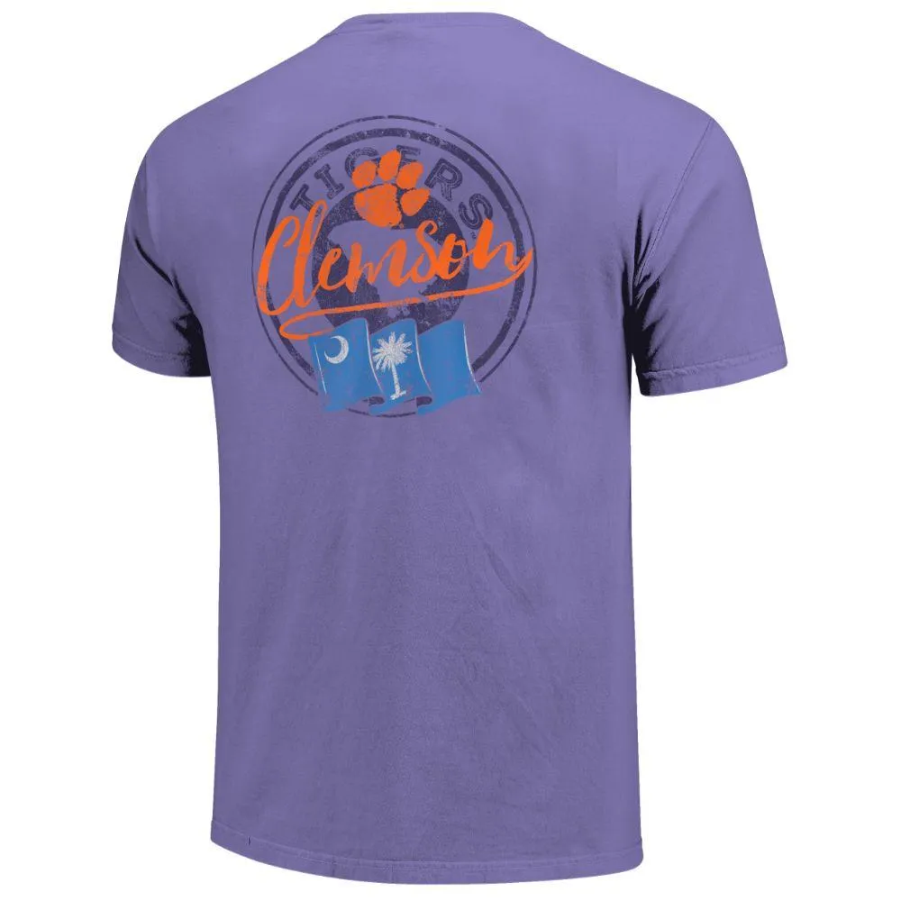 Clemson | State Flag Circle Short Sleeve Tee Alumni Hall