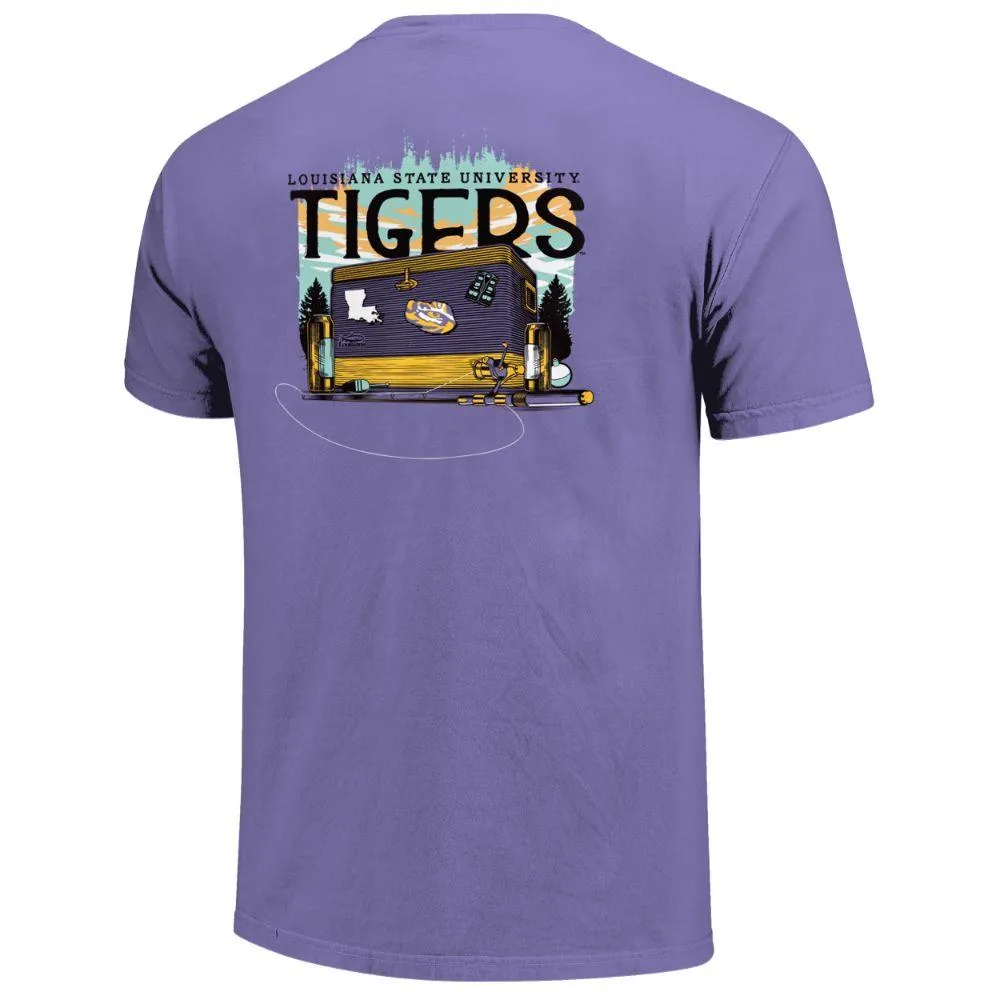 Alumni Hall Lsu, Cooler Fishing Pigment Short Sleeve Tee Alumni Hall