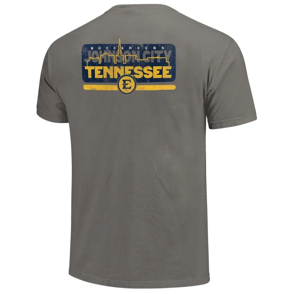 Bucs | Etsu State City Skyline Comfort Colors Short Sleeve Tee Alumni Hall