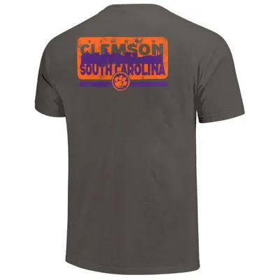 Clemson | State City Skyline Comfort Colors Short Sleeve Tee Alumni Hall