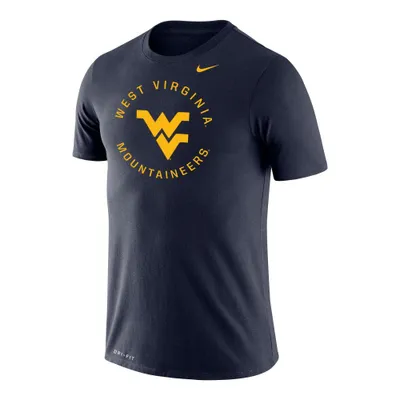 Wvu | West Virginia Nike Drifit Legend Circle Logo Short Sleeve Tee Alumni Hall