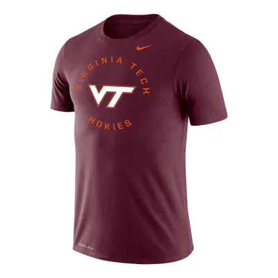 Hokies | Virginia Tech Nike Drifit Legend Circle Logo Short Sleeve Tee Alumni Hall