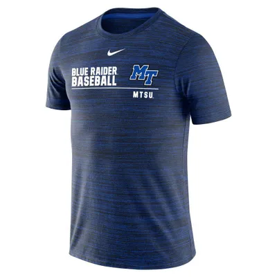 Mtsu | Nike Drifit Legend Velocity Baseball Short Sleeve Tee Alumni Hall